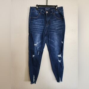 Stylish Blue Distressed Men Jeans